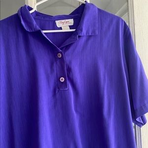 Bright purple pullover